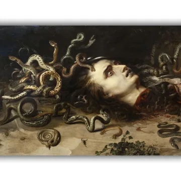 Reprodukcija „Medūzos galva“, Peter Paul Rubens, (1614)