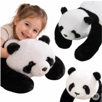 WOOPIE sunkioji sensorinė panda, 2,5 kg, 65 cm