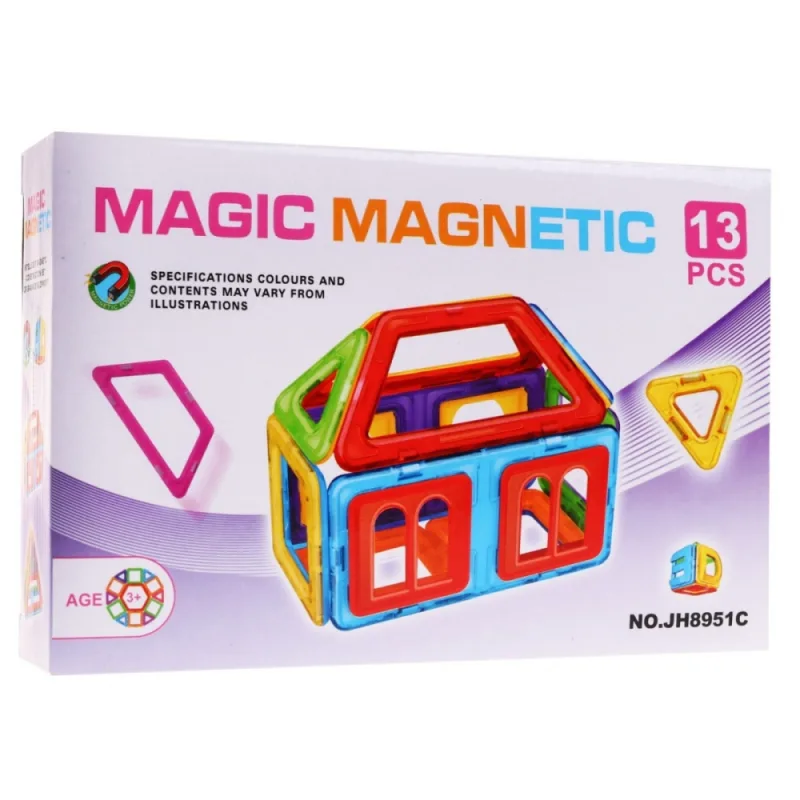 Mini magnetinis konstruktorius, 13 vnt, 3+ · 3