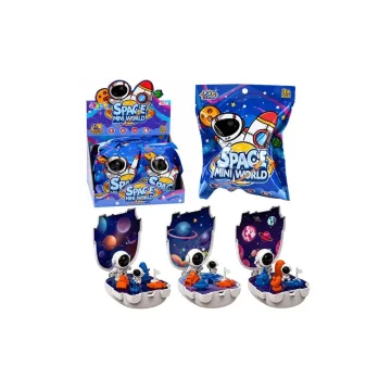 Kosmonauto figūrėlė „Mini Baza“, kosminis rinkinys „Planetos“, „Space Mini World“ 1vnt