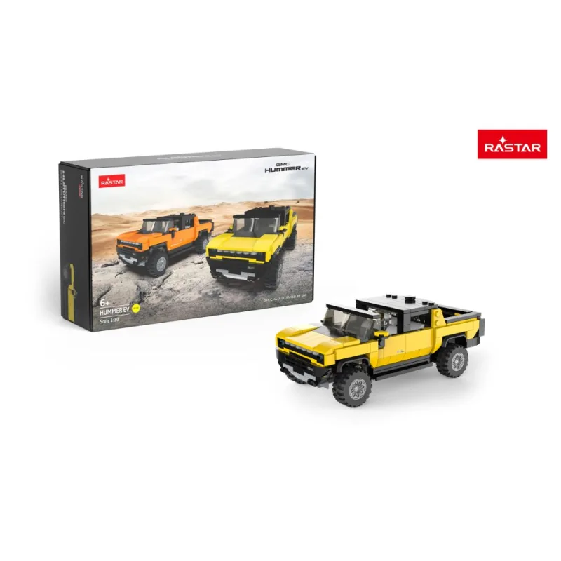 Konstruktorius automobilis 1:30 „Hummer EV“, geltonas, „RASTAR“ · 1