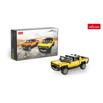 Konstruktorius automobilis 1:30 „Hummer EV“, geltonas, „RASTAR“