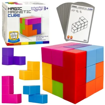 Kubo dėlionė WOOPIE su kortelių rinkiniu Tetris