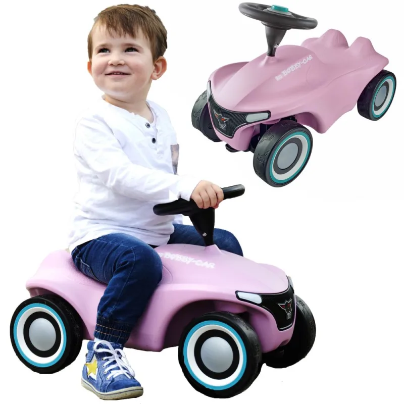 Paspiriama mašinėlė BIG Pink Bobby Car Neo, rožinis · 1