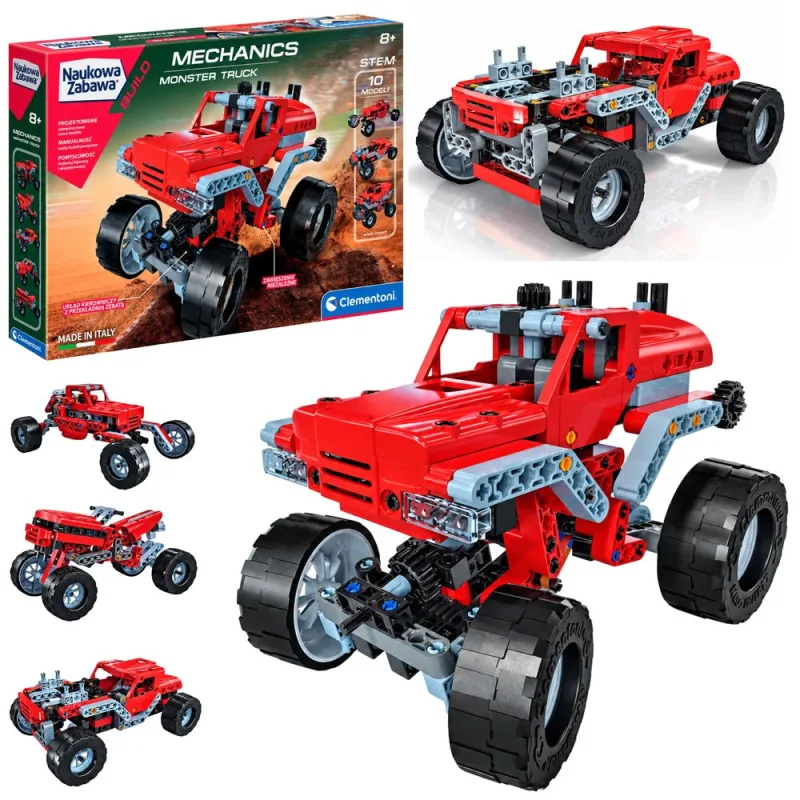Konstruktorius : Mechanikos laboratorija – Monster Truck“ (lenkų kalba) „Clementoni“ 50062 · 1