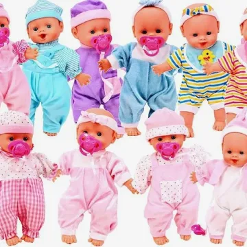 Lėlė kūdikis su čiulptuku, 26 cm, modelis parenkamas atsitiktiniu būdu