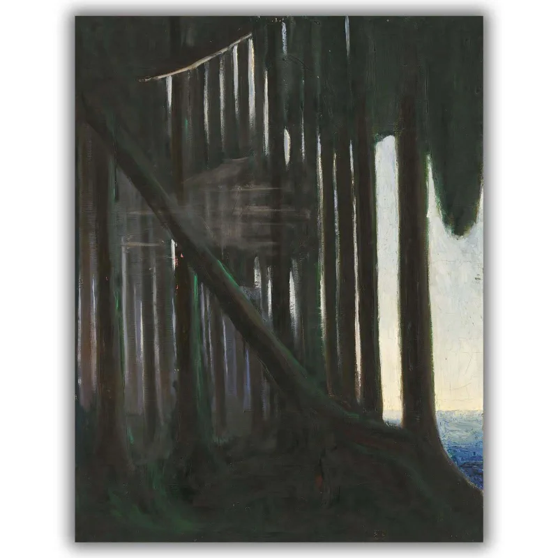 Reprodukcija „Miško ošimas“, Mikalojus Konstantinas Čiurlionis (1904)