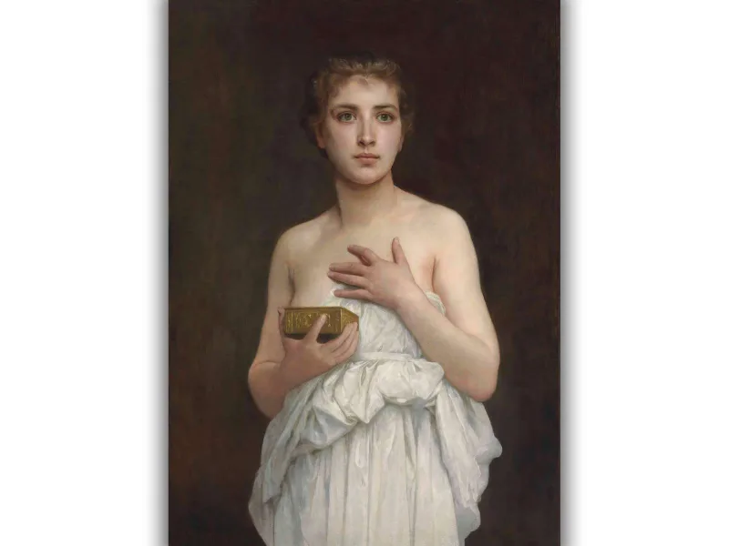 Reprodukcija „Pandora“, William Bouguereau