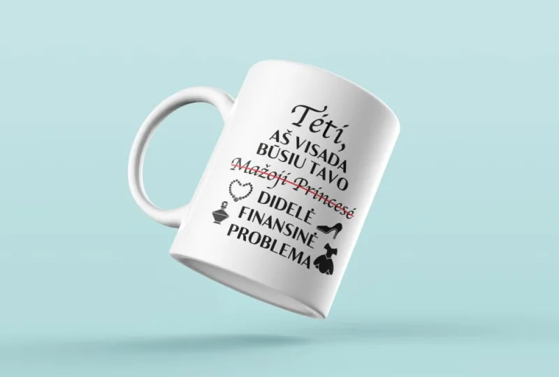 Standartinis puodelis „Tėti, aš visada būsiu tavo“