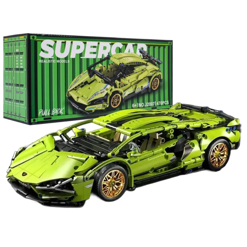 Konstruktorius Sportinis automobilis žalias, 470 el. · 1