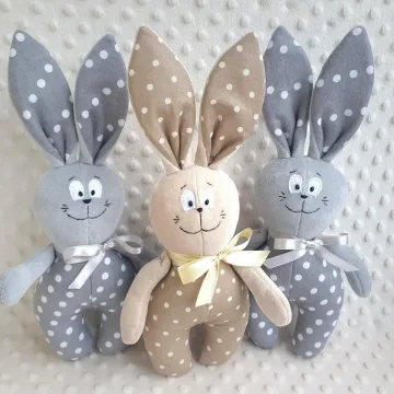 Zuikutis rankų darbo siuvimo, ūgis 32 cm