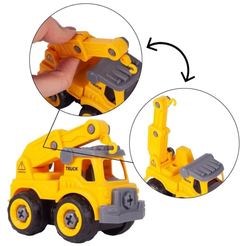 Žaislinis automobilis - konstruktorius, 4 vnt. · 2