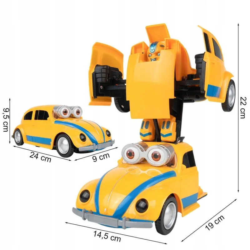 Žaislinis "Beetle" automobilis virstantis robotu · 2