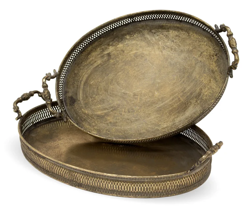 Metalinis padėklas 2 — 8x46x30,5 cm