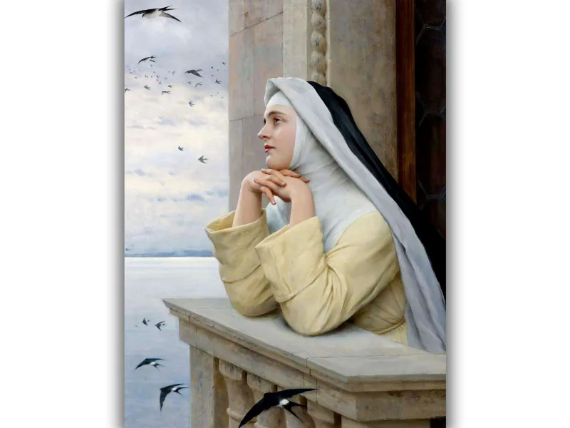 Reprodukcija „Dievo kūriniai“, Eugen von Blaas (1913)