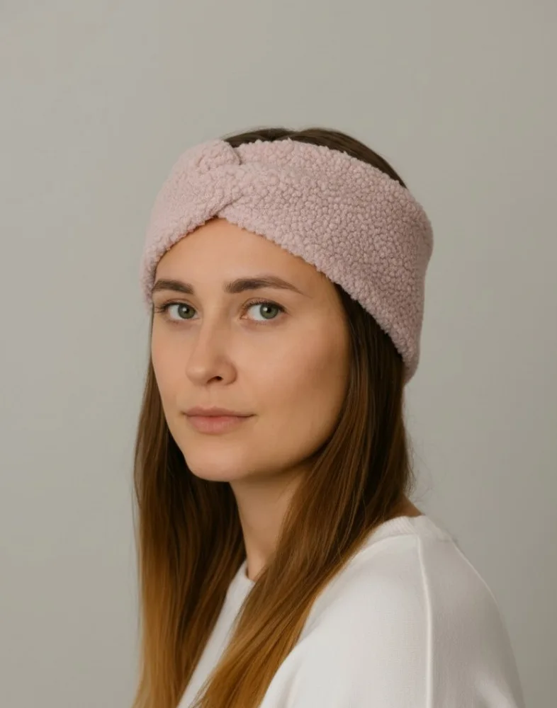 Plati pelėnų rožės „Teddy Soft“ galvajuostė