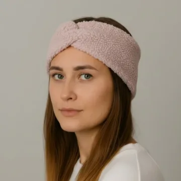Plati pelėnų rožės „Teddy Soft“ galvajuostė