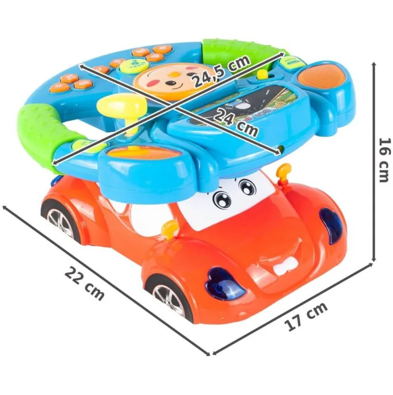 Interaktyvus lavinamasis muzikinis automobilio vairas · 2