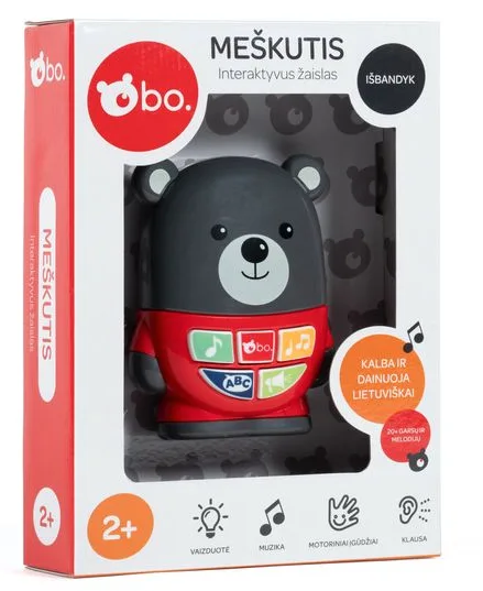 BO. Baby Bear interaktyvus meškutis – lietuviškai kalbantis ir dainuojantis žaislas · 1