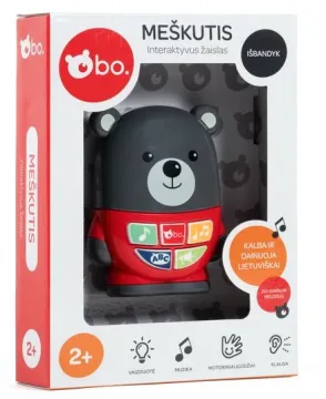 BO. Baby Bear interaktyvus meškutis – lietuviškai kalbantis ir dainuojantis žaislas