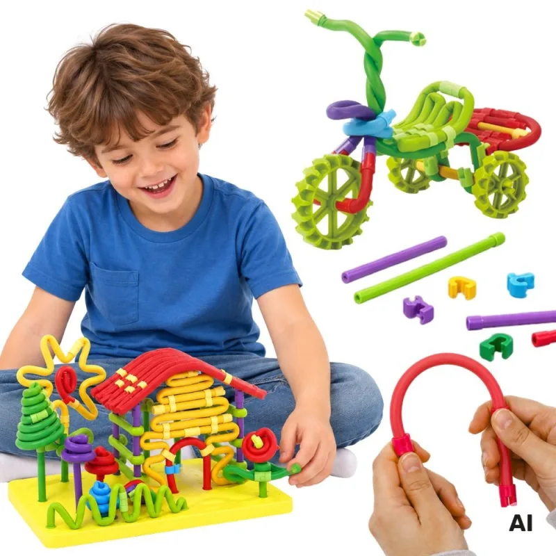 WOOPIE 3D konstruktorius, 160 dalių · 1