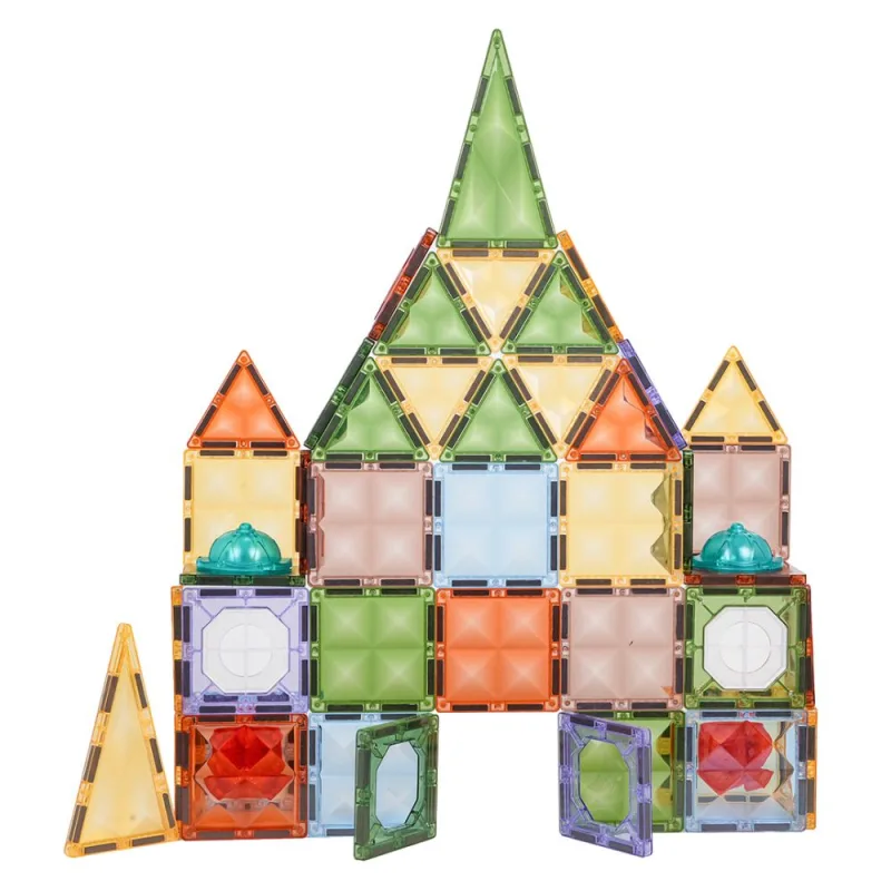 Šviečiantis magnetinis 3D konstruktorius, 75 el. · 2