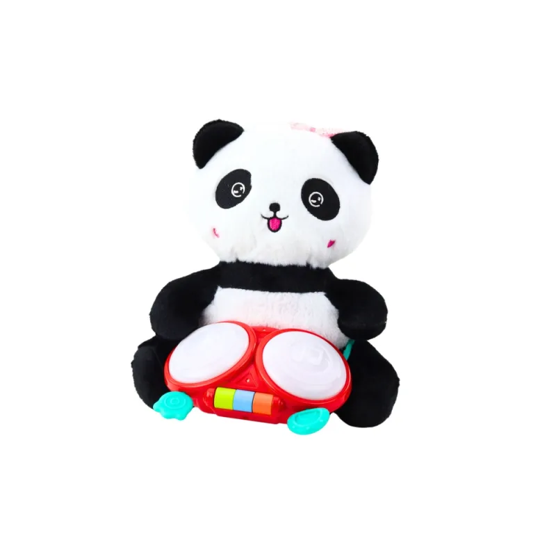 Pliušinė panda su būgnais talismanas Snuggle Lights Sounds · 2
