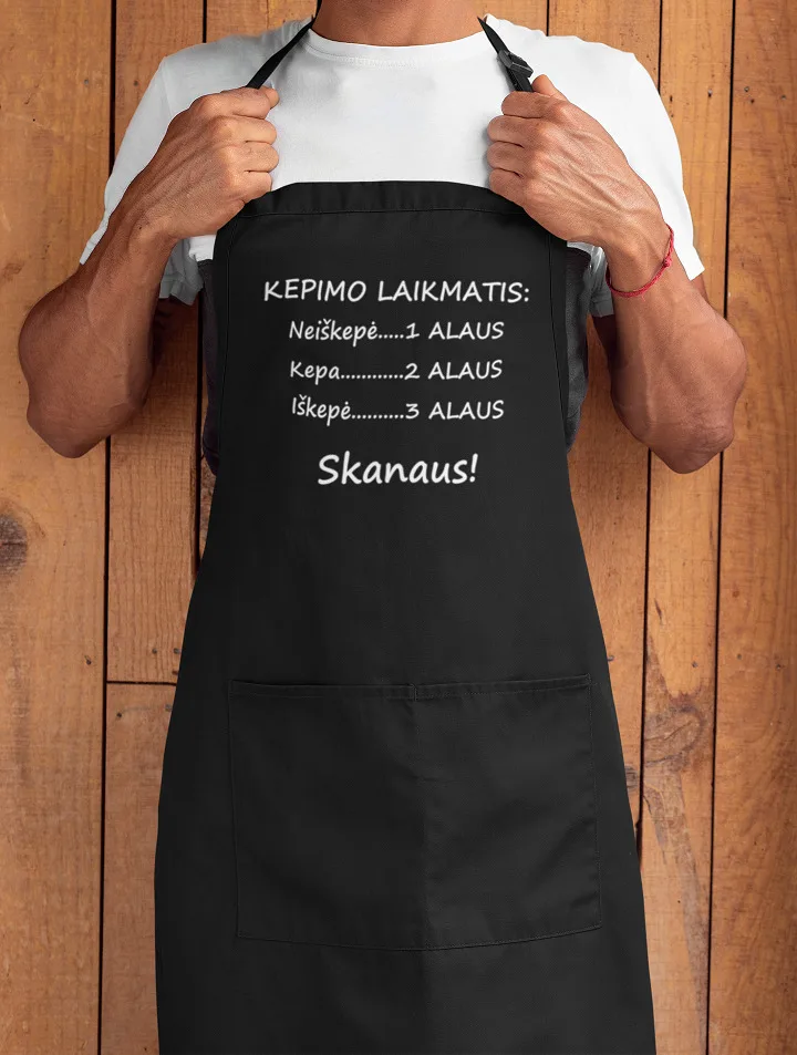 Prijuostė „Kepimo laikmatis“