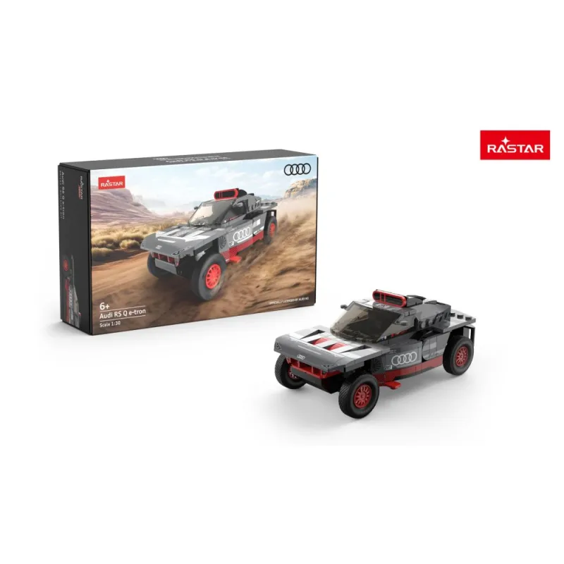 Konstruktorius automobilis 1:30 „Audi RS Q e-tron“, pilkos spalvos, „RASTAR“ · 1