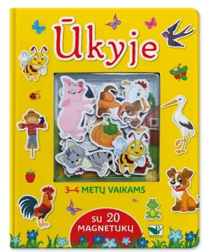 „Ūkyje“ – interaktyvi knygelė su 20 magnetukų