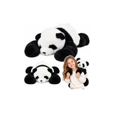 Pliušinis žaislas Panda su ilgomis kojomis, juodai-balta, 60 cm
