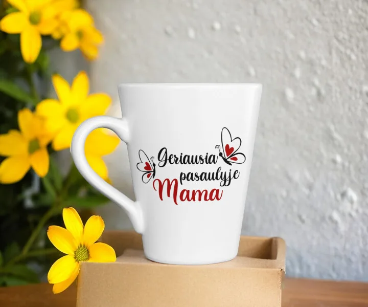 Latte puodelis „Geriausia mama pasaulyje“ 300ml