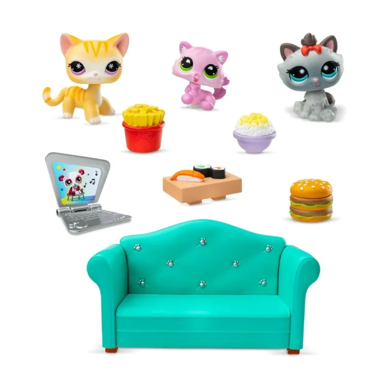 Kačiukų figūrėlių rinkinys Littlest Pet Shop Bobblin' Cats · 3