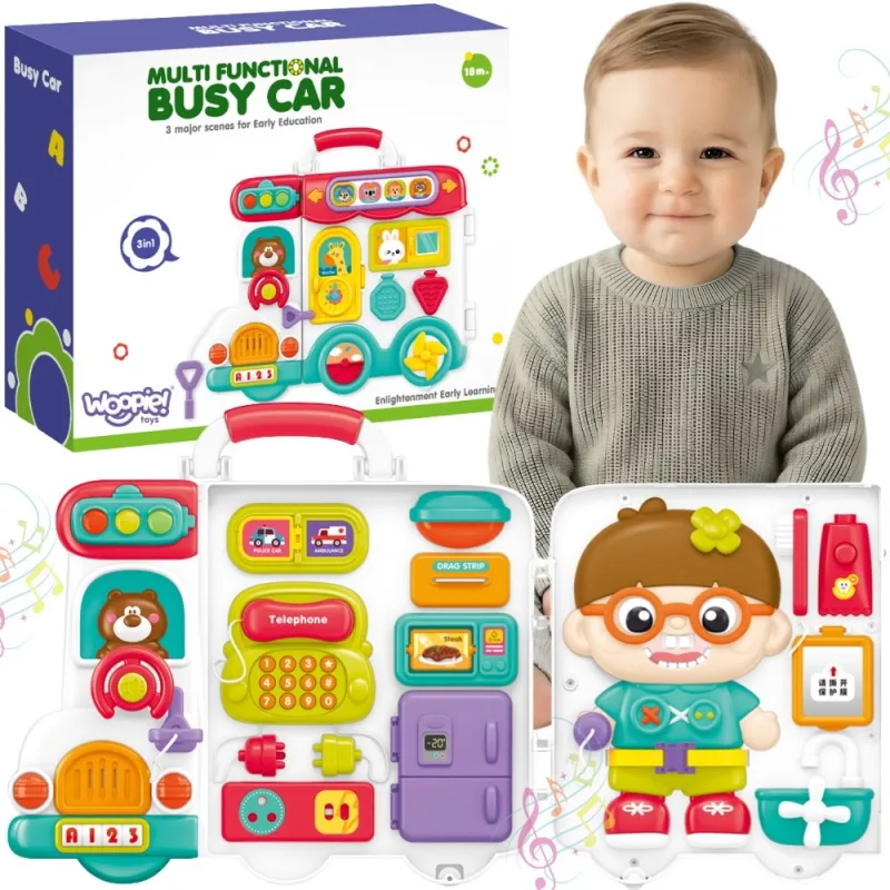 WOOPIE daugiafunkcis edukacinis automobilis-lagaminėlis 3in1 · 1