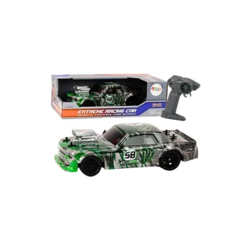 RC nuotolinio valdymo automobilis 1:16 Driftas Guminiai ratai Žalia