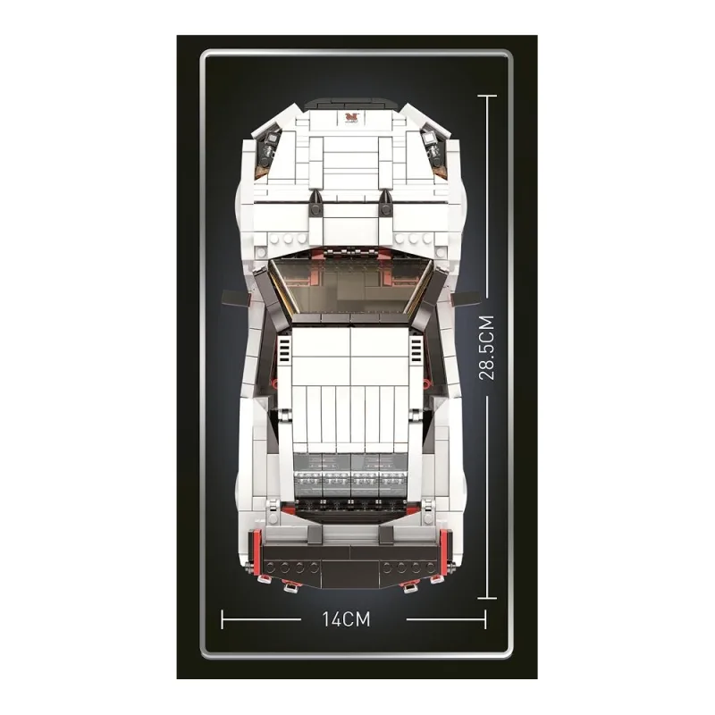Konstruktorius Baltas automobilis, 1034 el. · 1