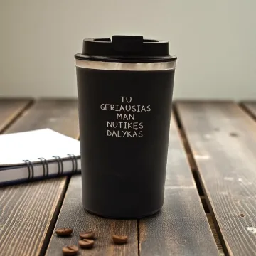 Termo puodelis „Tu geriausias man nutikęs dalykas“ 350ml