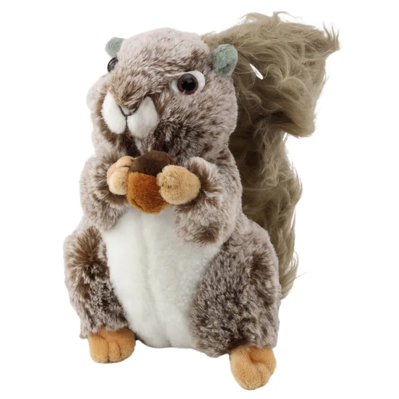Pliušinė voverė su riešutu 18 cm · 1