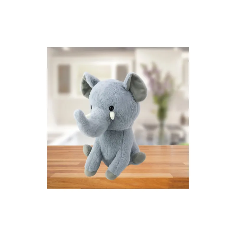 Pliušinis talismanas Hugs Large Elephant Grey 36cm · 2