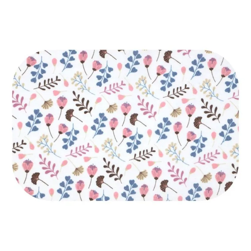 Sauskelnės - 27640 - FLANNEL PRINT - EGA - SUMMER FLOW - PINK - dydis 70x80 cm · 1