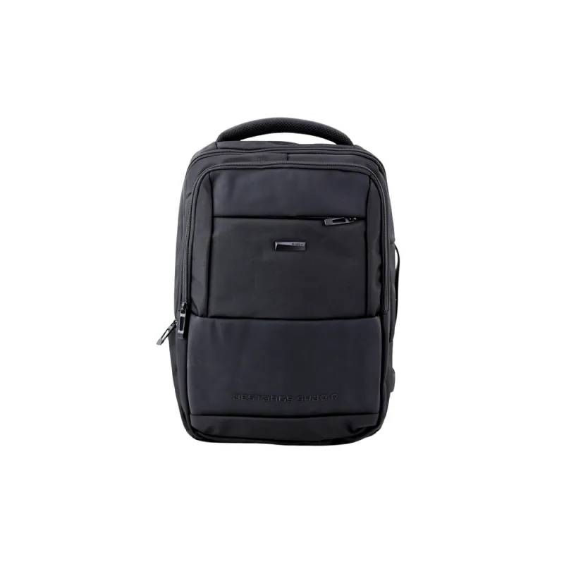 Miesto verslo kuprinė su USB dirželiu ant krūtinės Juoda 26L 45cm · 1