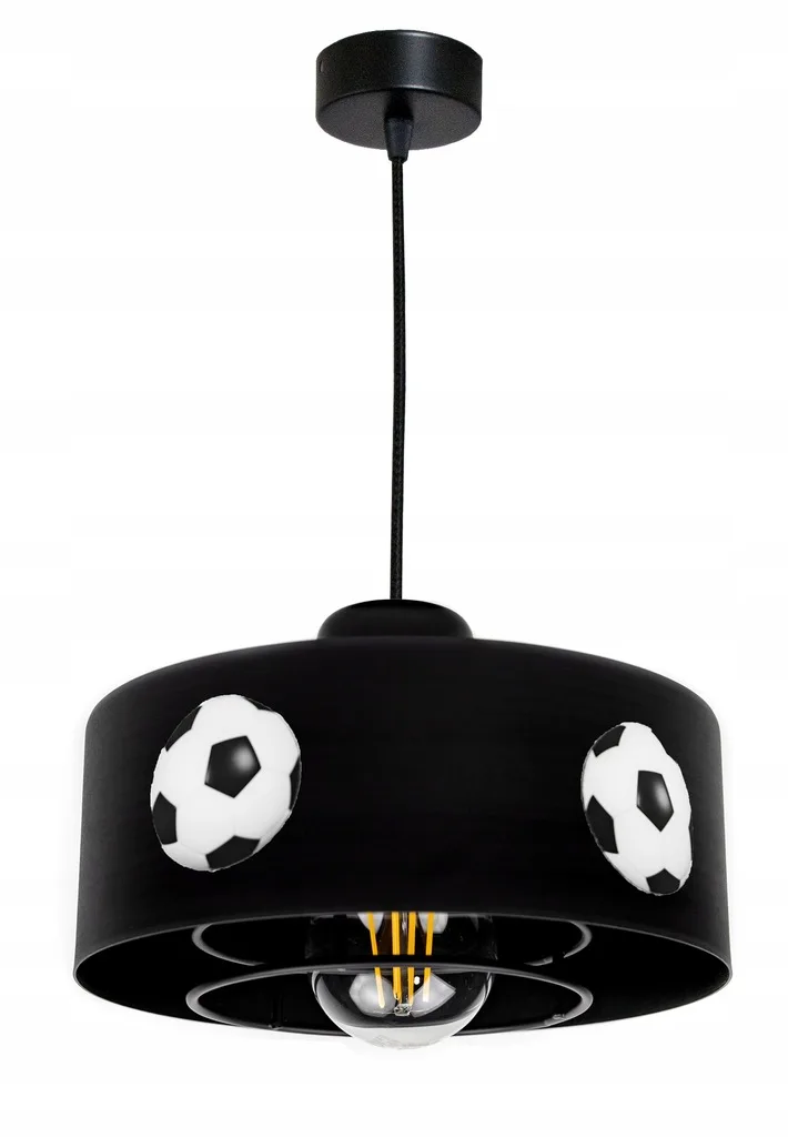 Lubinis šviestuvas Futbolo kamuolys - Juoda · 1