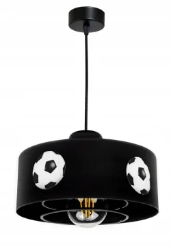 Lubinis šviestuvas Futbolo kamuolys - Juoda