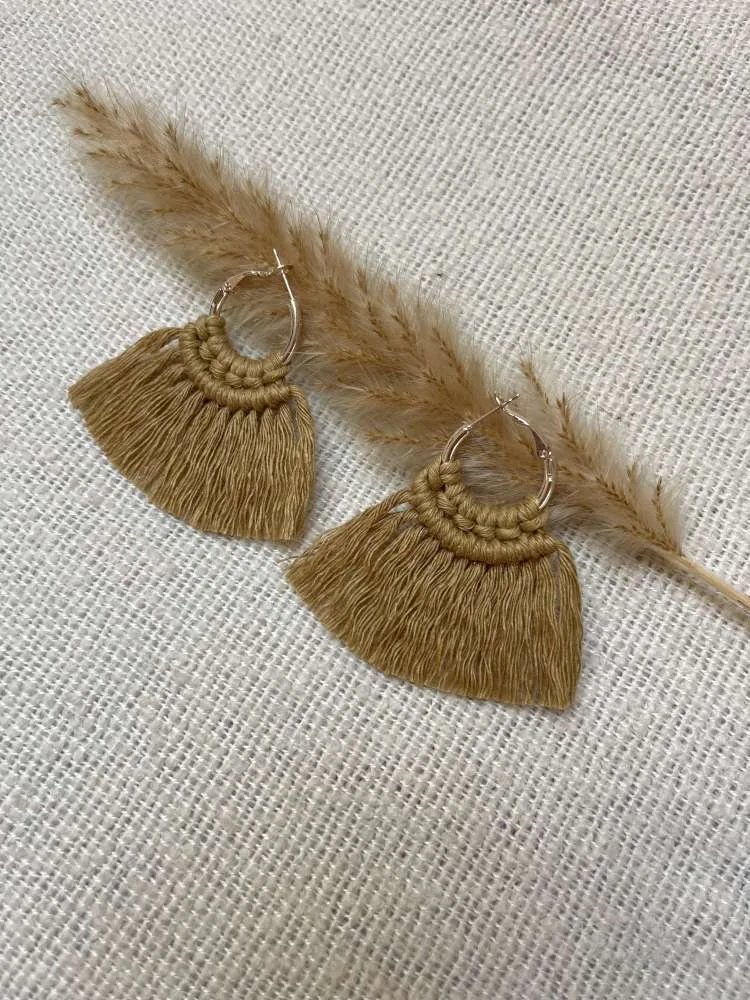 Macrame auskarai