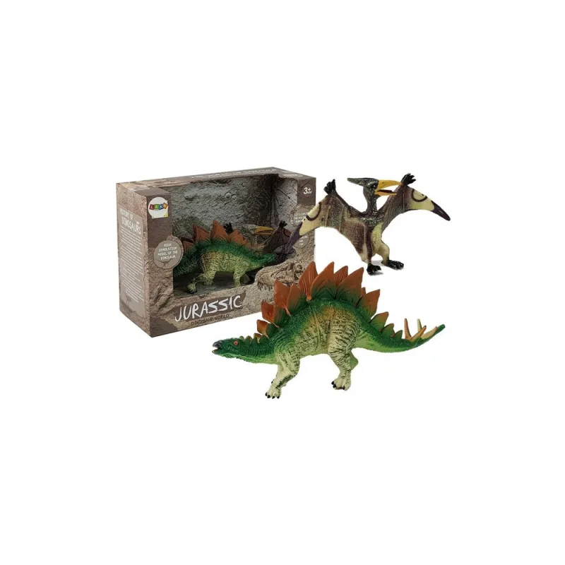 Dinozaurų stegozaurų , pteranodonų figūrų rinkinys · 1