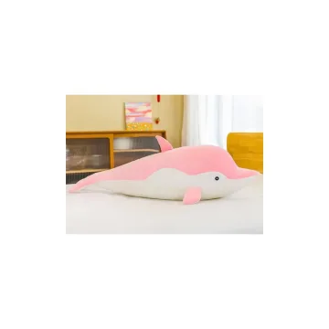 Pliušinis delfinas 70 cm, rožinis