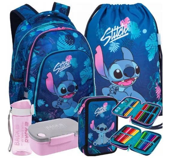 CoolPack STITCH 5 dalių mokyklinės kuprinės rinkinys · 1