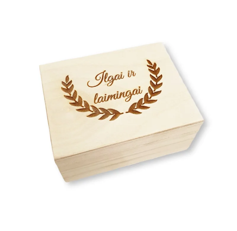 Žiedų dėžutė „Ilgai ir laimingai“