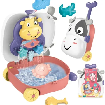 Smėlio rinkinys WOOPIE 3in1 lagaminas karvė + vandens žaislas