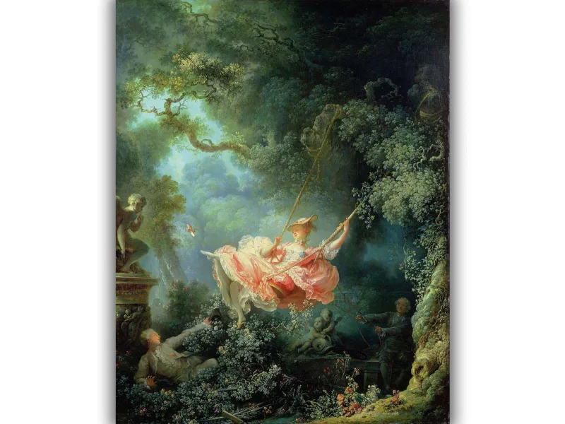 Reprodukcija „Supynės“, Jean Honoré Fragonard (1767)